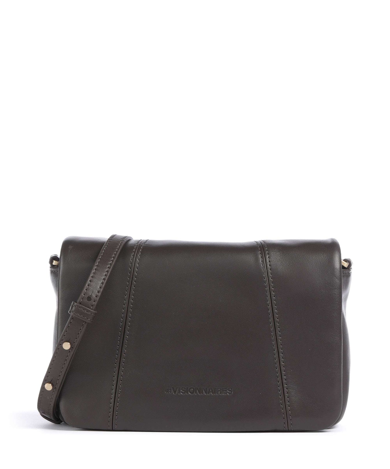 Les Visionnaires Mila Icon Silky Crossbody bag chocolate brown