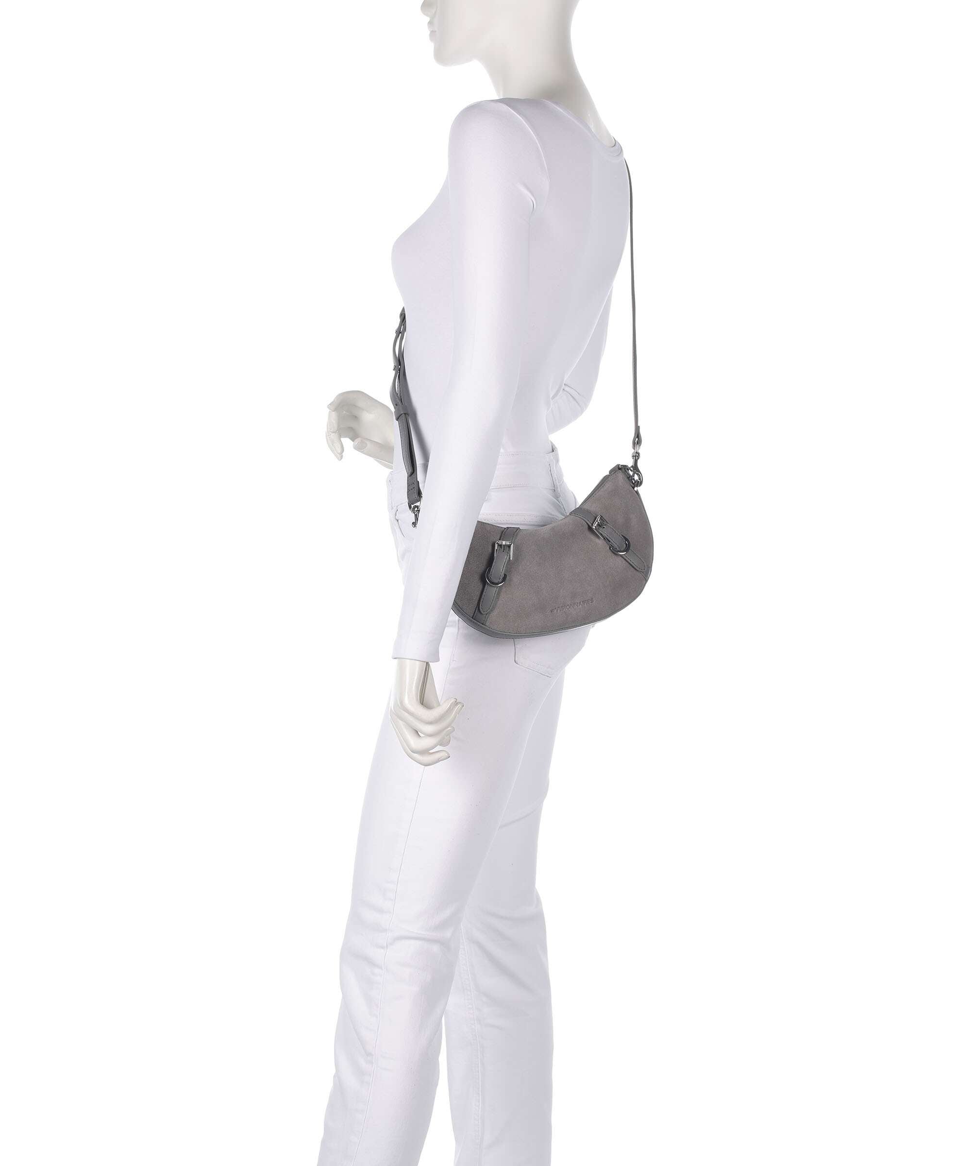 Les Visionnaires Enya Cozy Mini Shoulder bag titanium grey