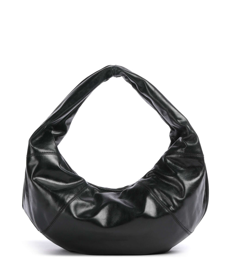 Les Visionnaires Greta Icon Crinkle Hobo bag black