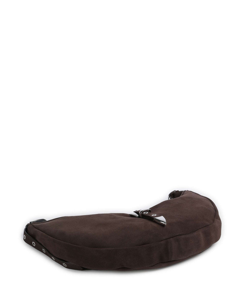 Les Visionnaires Enya Rebel Cozy Hobo bag dark brown