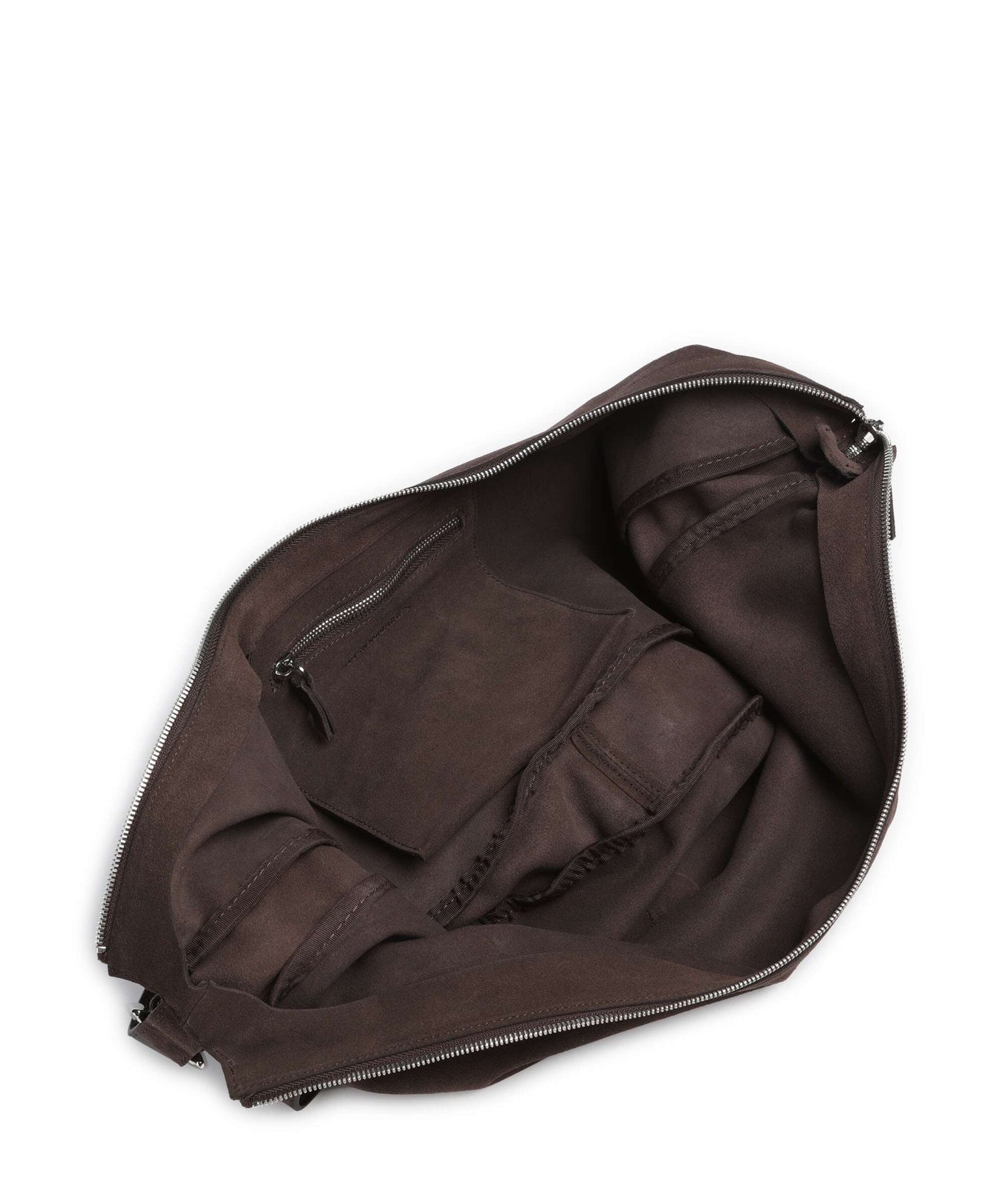Les Visionnaires Enya Rebel Cozy Hobo bag dark brown
