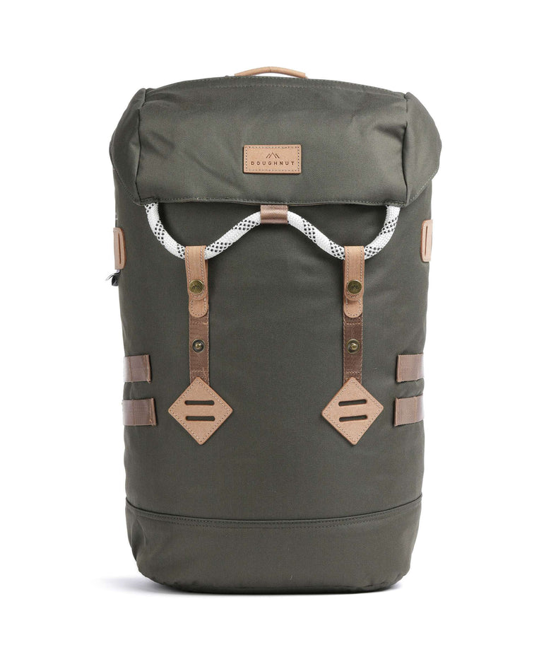 colorado backpack leather Doughnut Reborn Colorado Backpack 15″ recycled polyester army