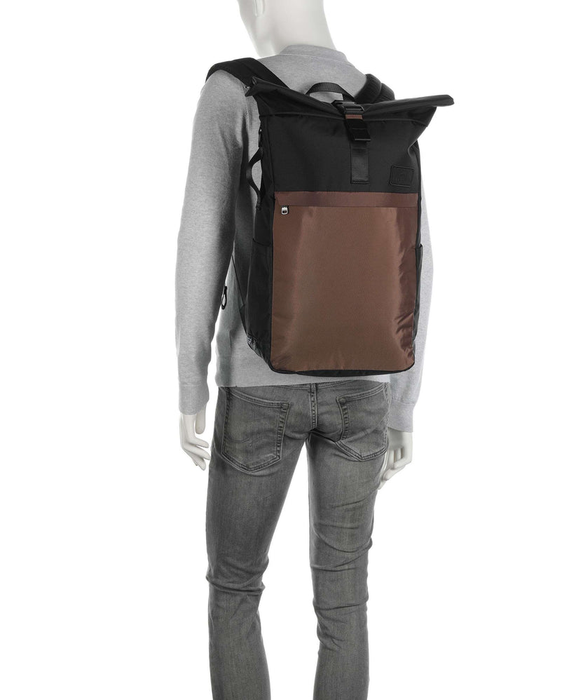 Doughnut Go Wild Jetpack Rolltop backpack grey/brown