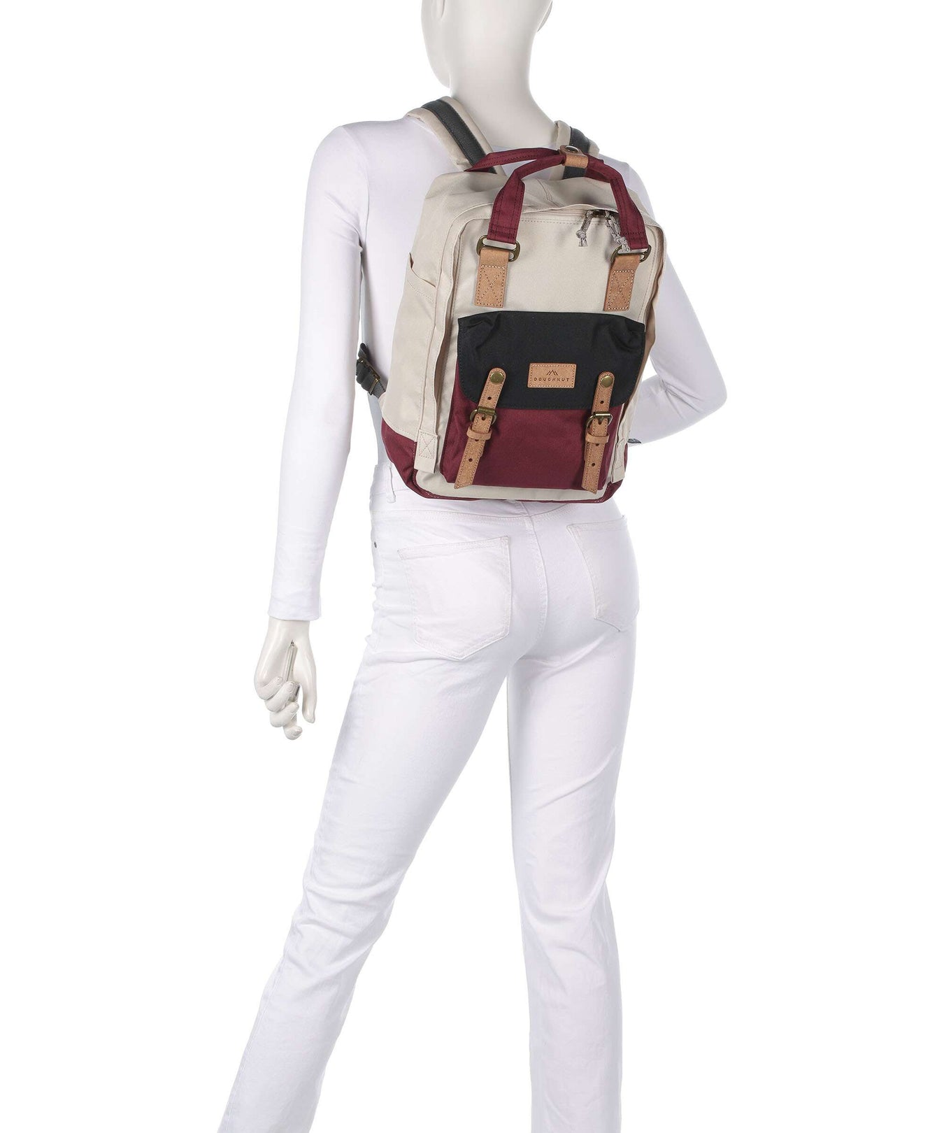 Doughnut Reborn Macaroon Backpack stone/wine