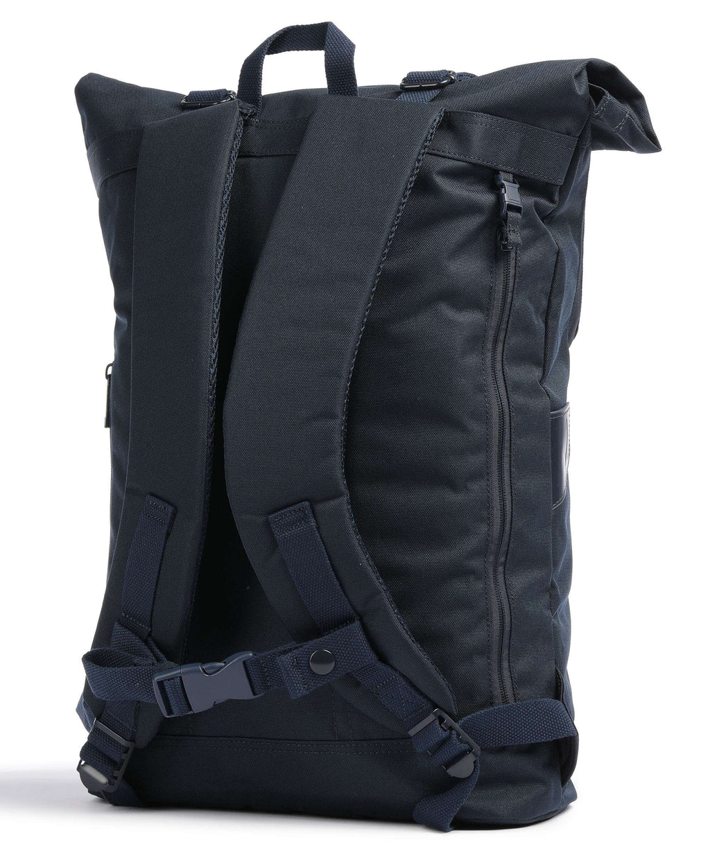 Doughnut Glossy Blocking Christopher Rolltop backpack navy