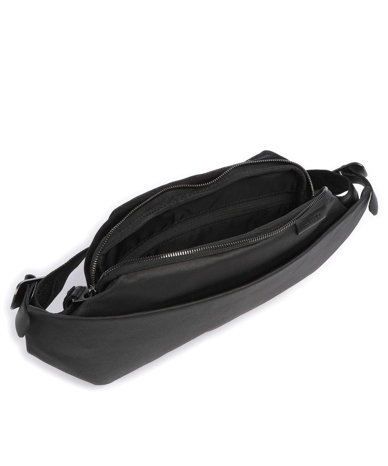Côte&Ciel Coated Canvas Isarau Fanny pack black