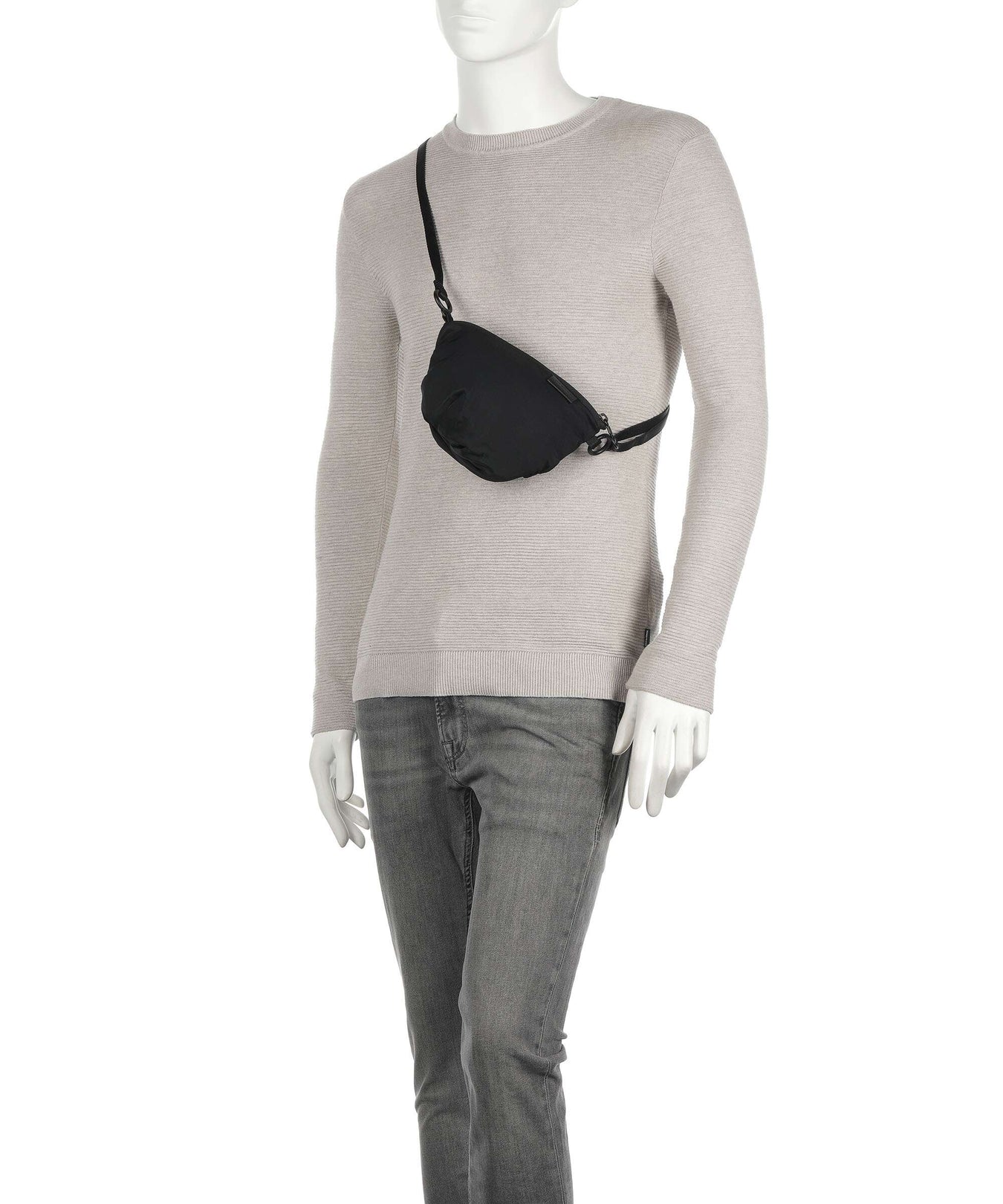 Côte&Ciel Creased Stone Orba Crossbody bag black