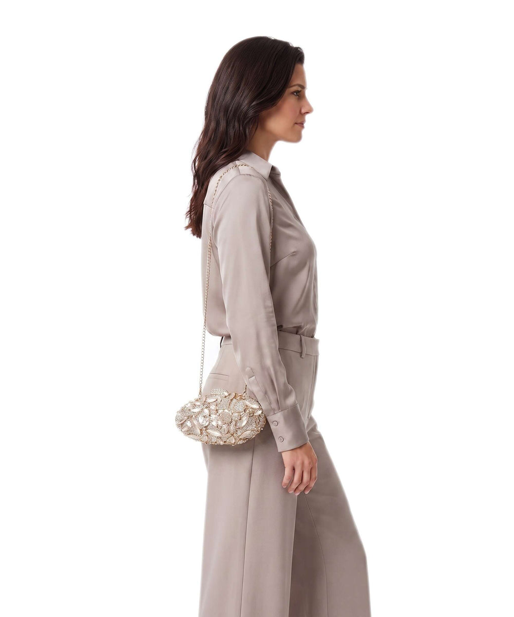 Dune London Extravagant Crossbody bag gold