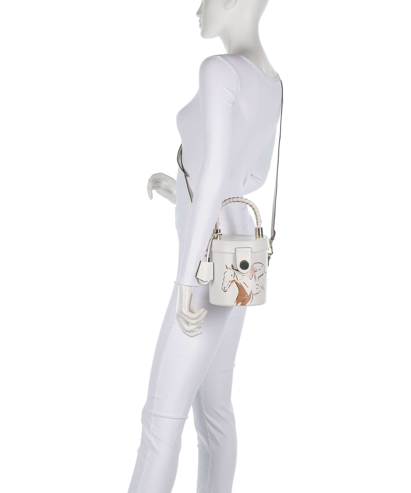 Radley London Racing Crossbody bag chalk