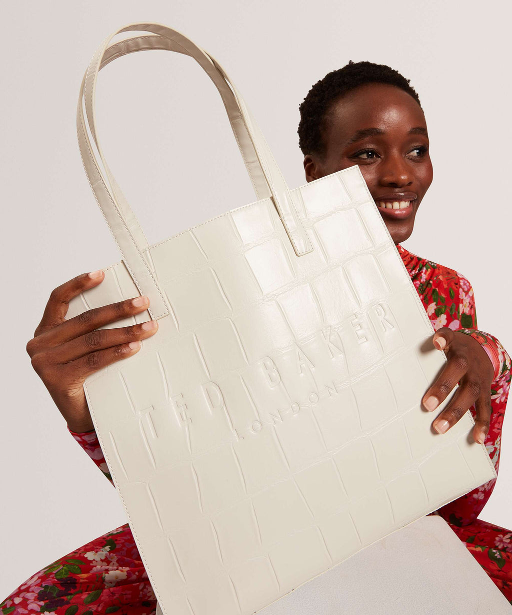 Ted Baker Croccon Tote bag ivory