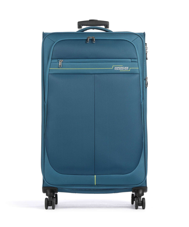 American Tourister Deep Dive Spinner (4 wheels) teal/lime