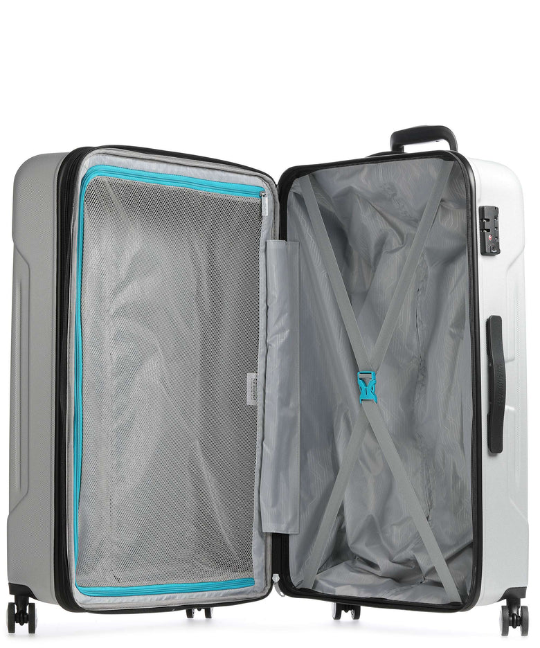 American Tourister Tracklite Spinner (4 wheels) silver