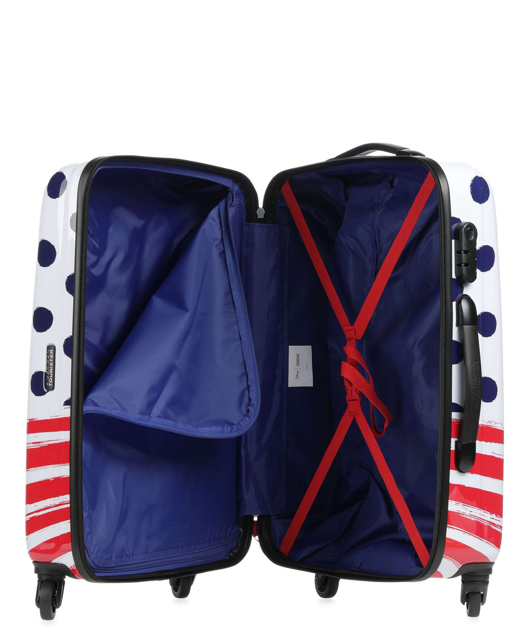American Tourister Disney Legends Spinner (4 wheels) mickey blue dots