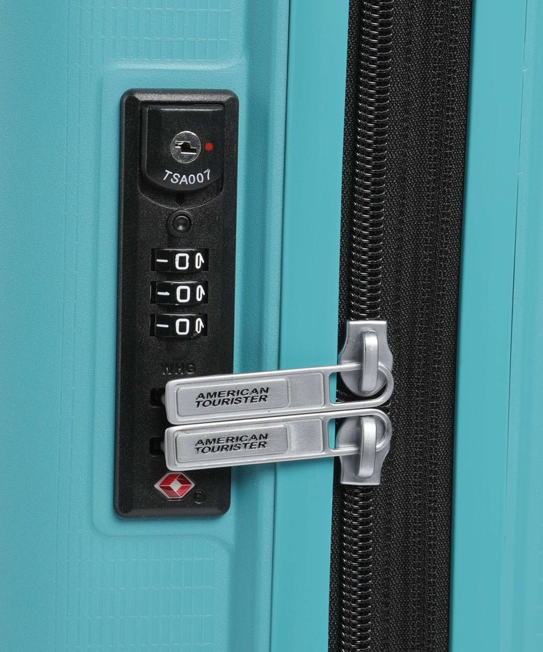 American Tourister Aerostep Spinner (4 wheels) turquoise tonic