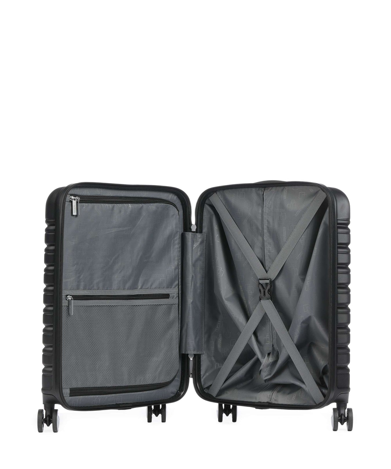 American Tourister Flashline Spinner (4 wheels) shadow black