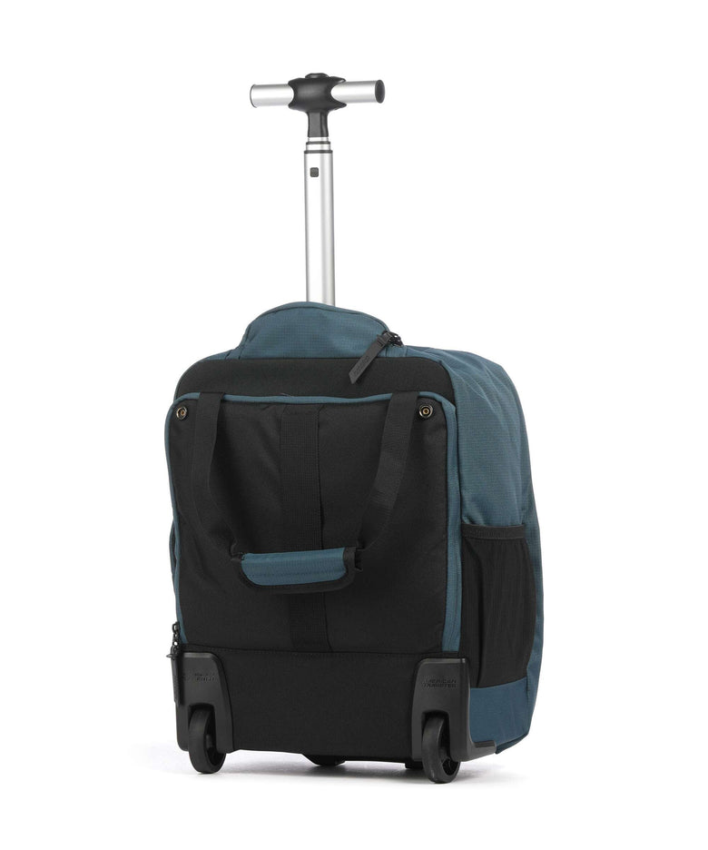 american tourister backpack for travel American Tourister Take2Cabin Backpack with wheels harbor blue 40 cm