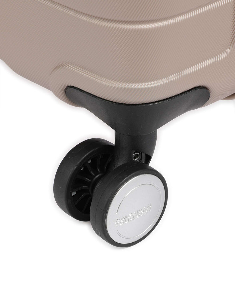 American Tourister Flashline Spinner (4 wheels) ivory gold