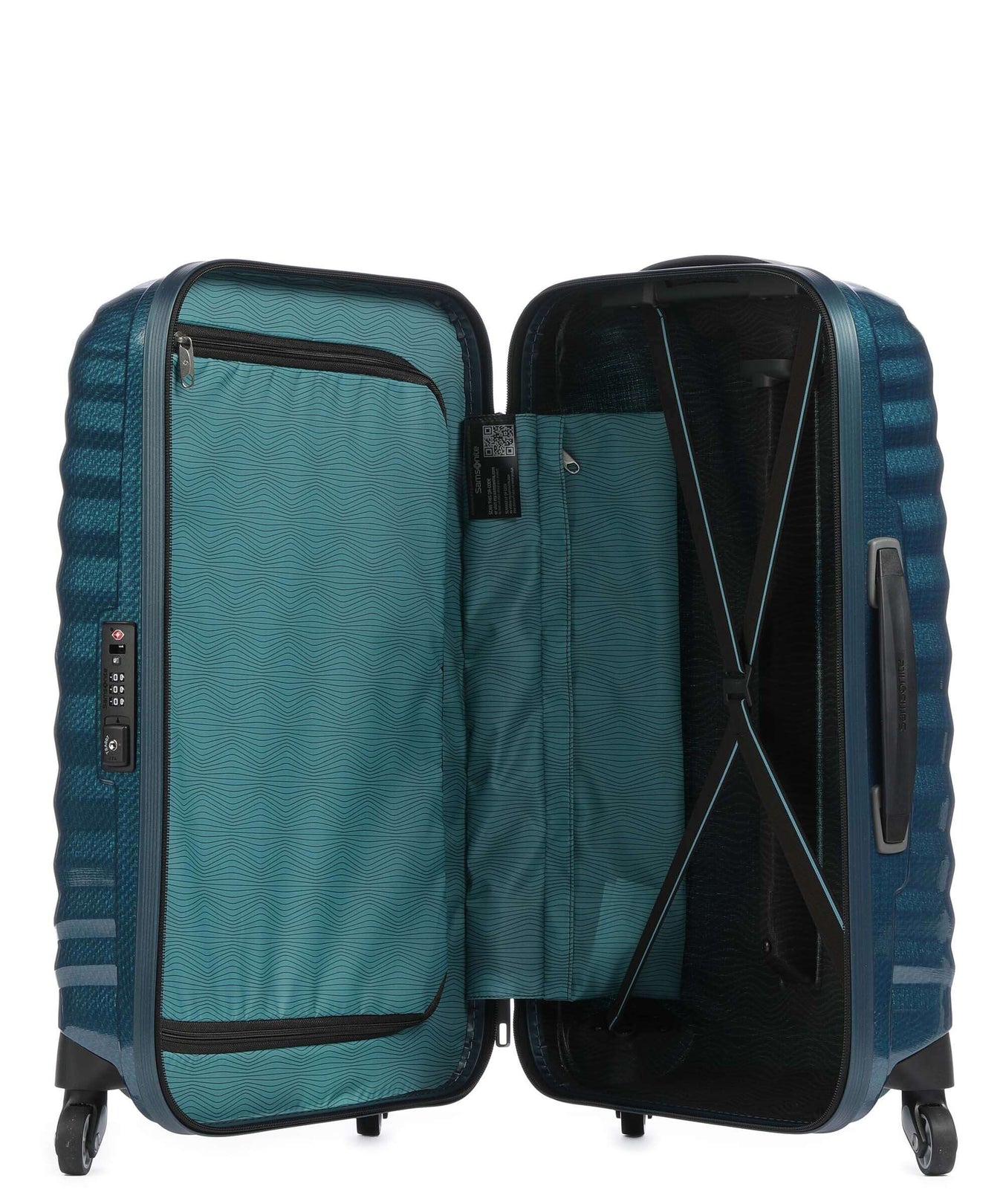 Samsonite Lite-Shock Spinner (4 wheels) petrol blue