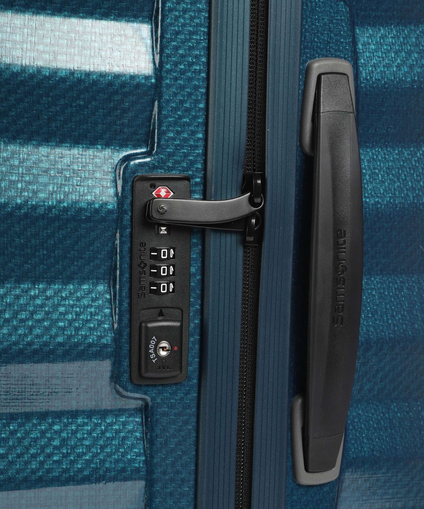 Samsonite Lite-Shock Spinner (4 wheels) petrol blue