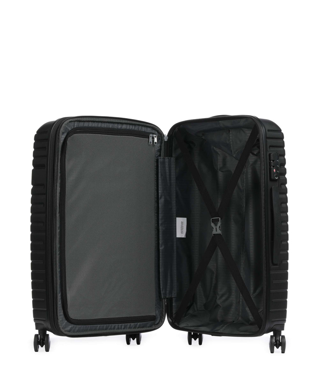 American Tourister Aero Racer Suitcase set (4 wheels) jet black