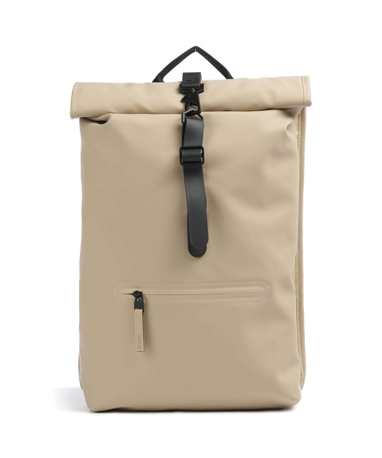 Rains Rolltop backpack sand