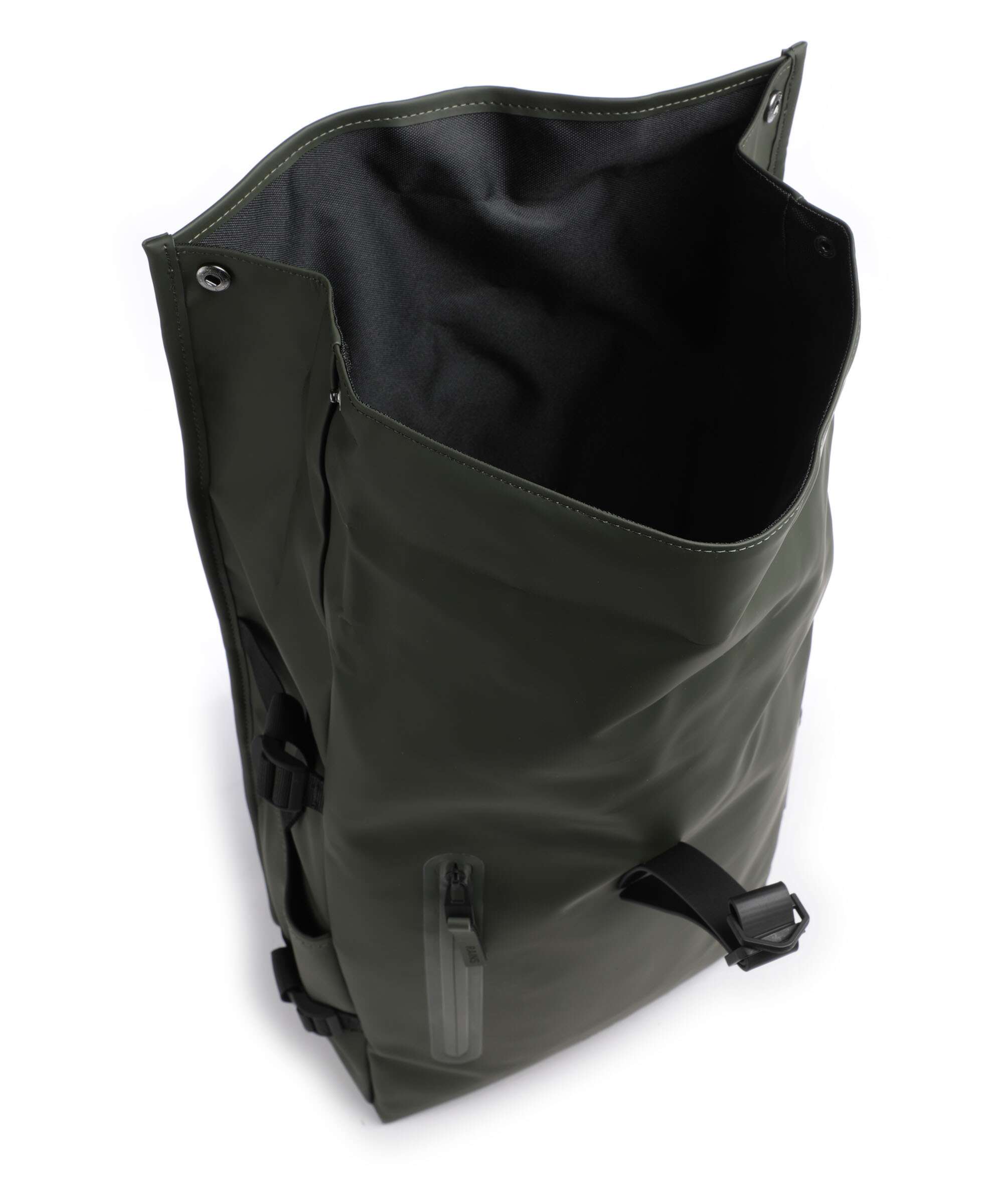 Rains Large Rolltop backpack green