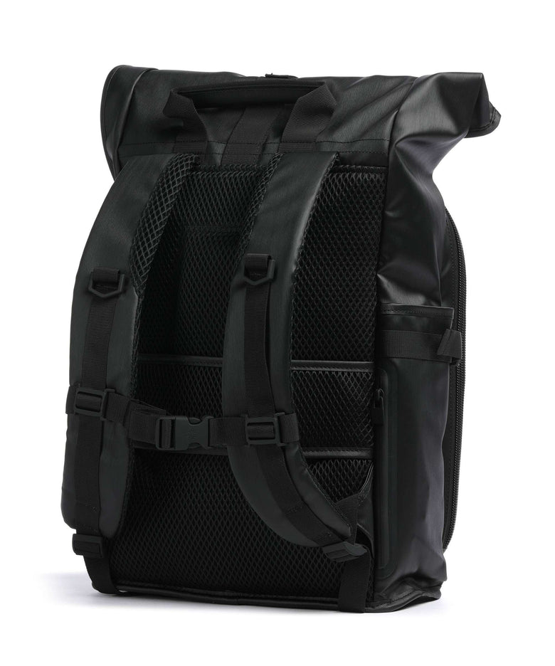 Rains Texel Moulded Rolltop backpack black grain