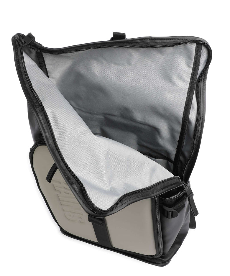 Rains Texel Moulded Rolltop backpack black grain