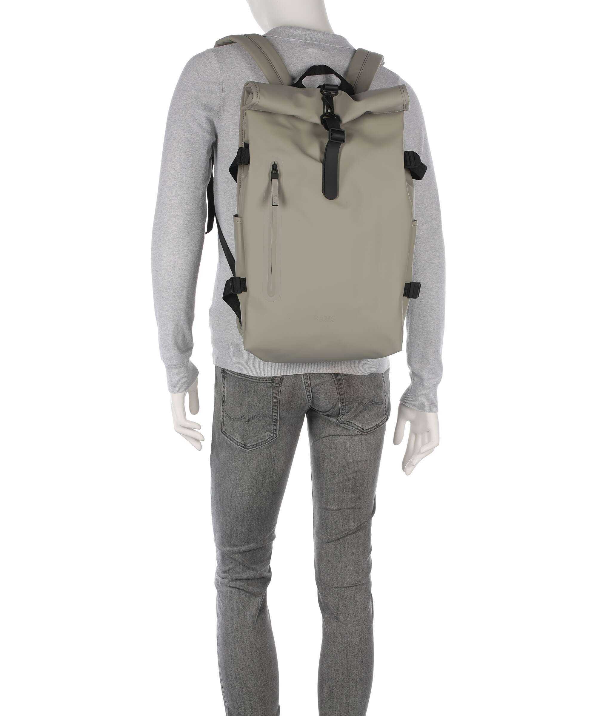 Rains Large Rolltop backpack drift
