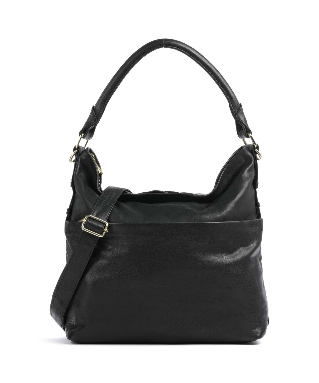 Depeche Golden Chic Hobo bag nero