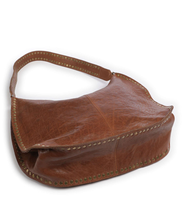 Depeche Rocking Rodeo Hobo bag vintage cognac