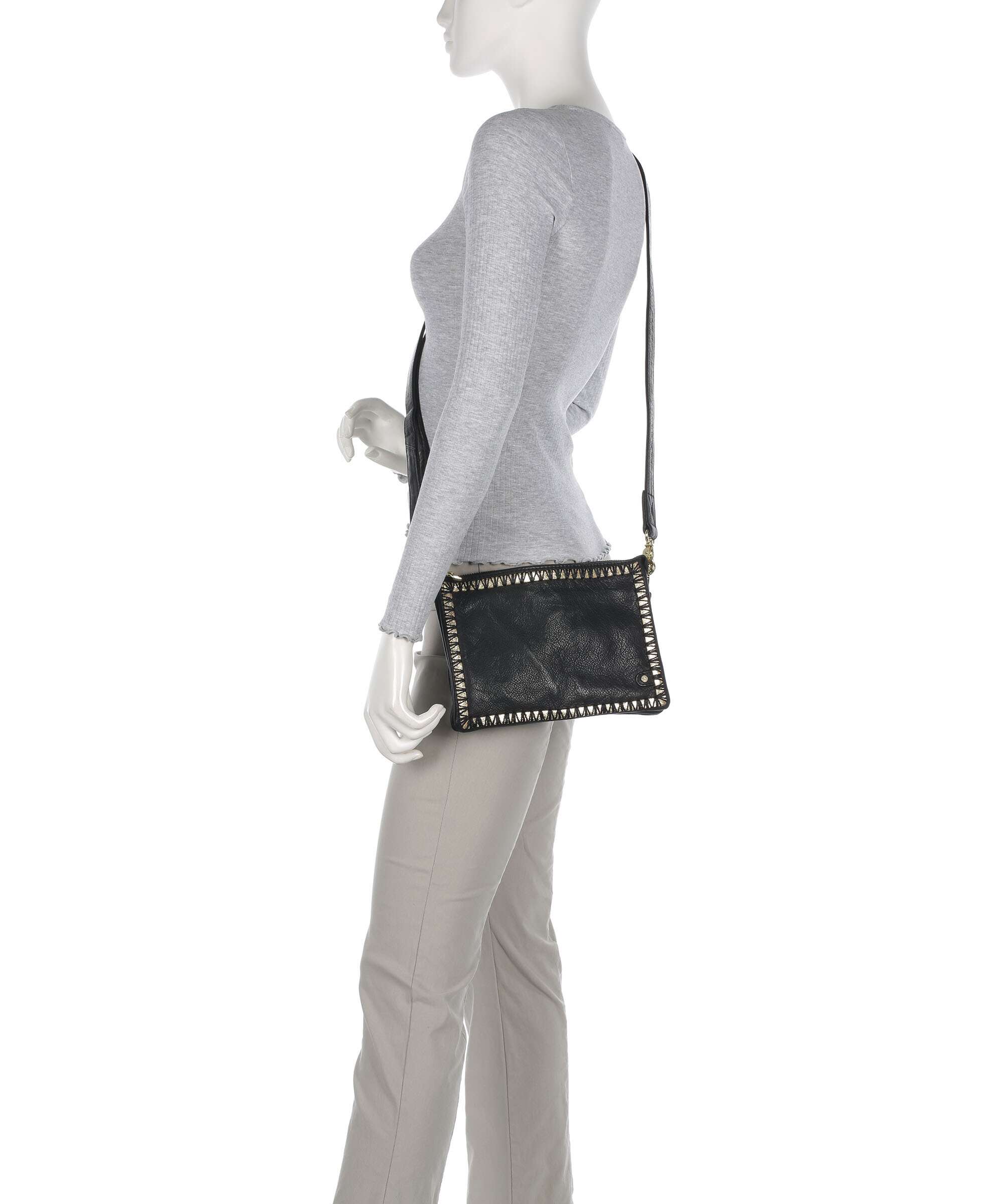 Depeche Golden Magic Crossbody bag black