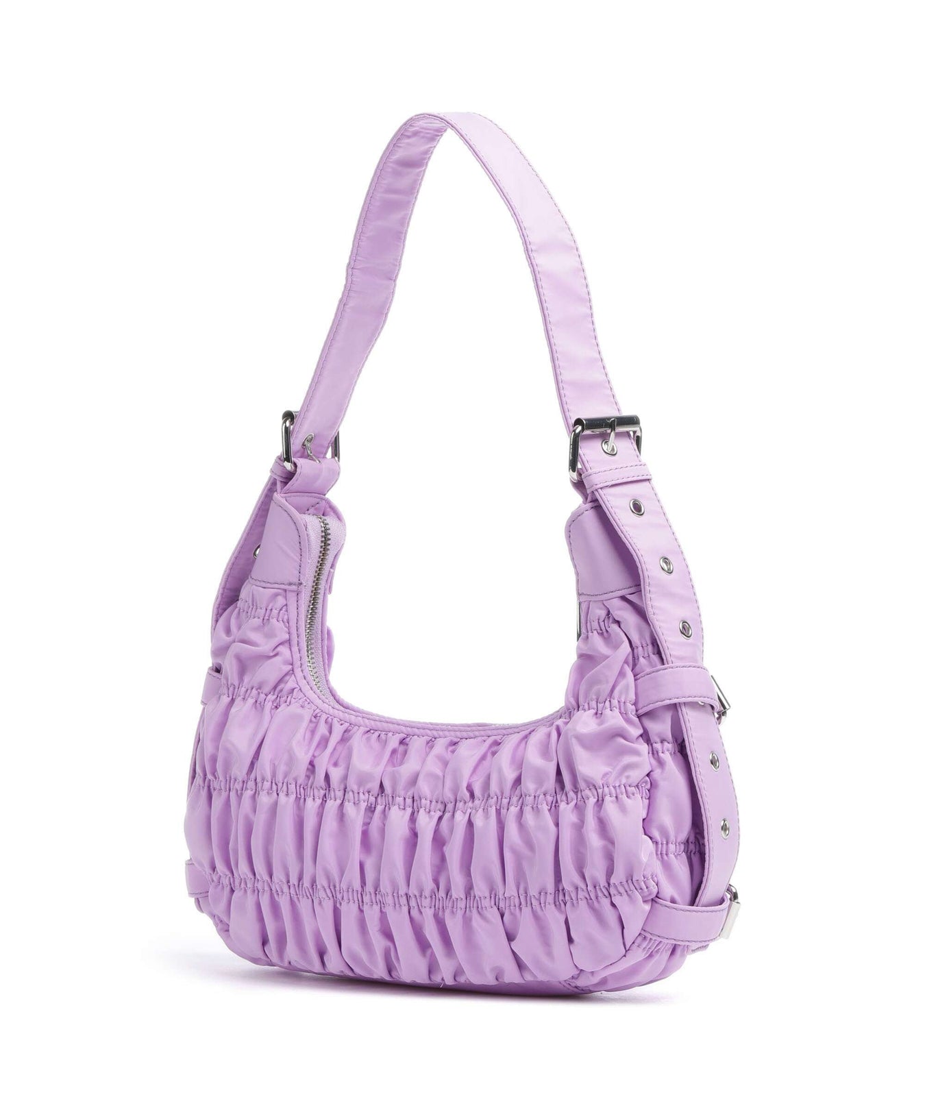 Núnoo Recycled Nylon Alaska Hobo bag purple