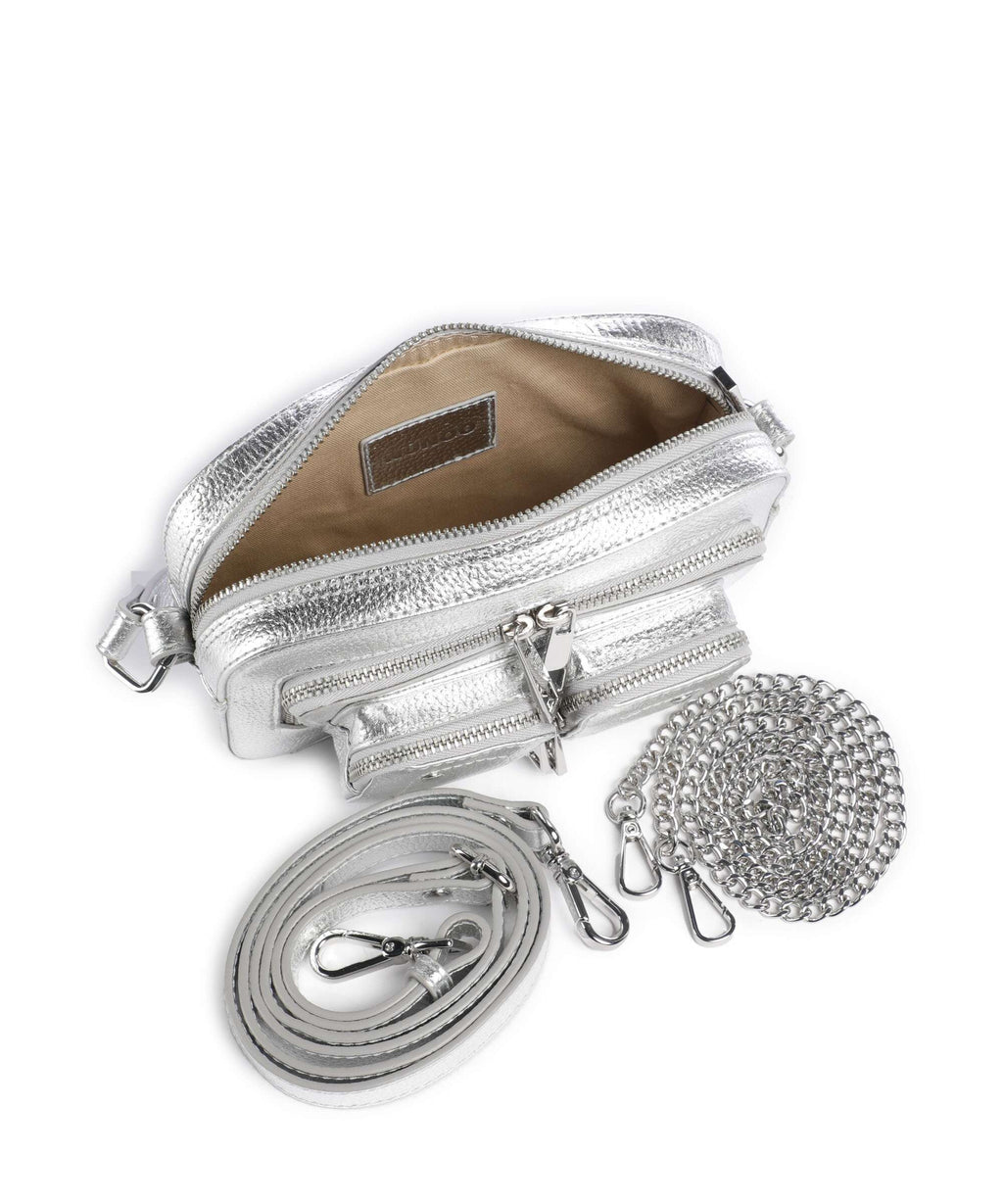 Núnoo Metallic Helena Crossbody bag silver