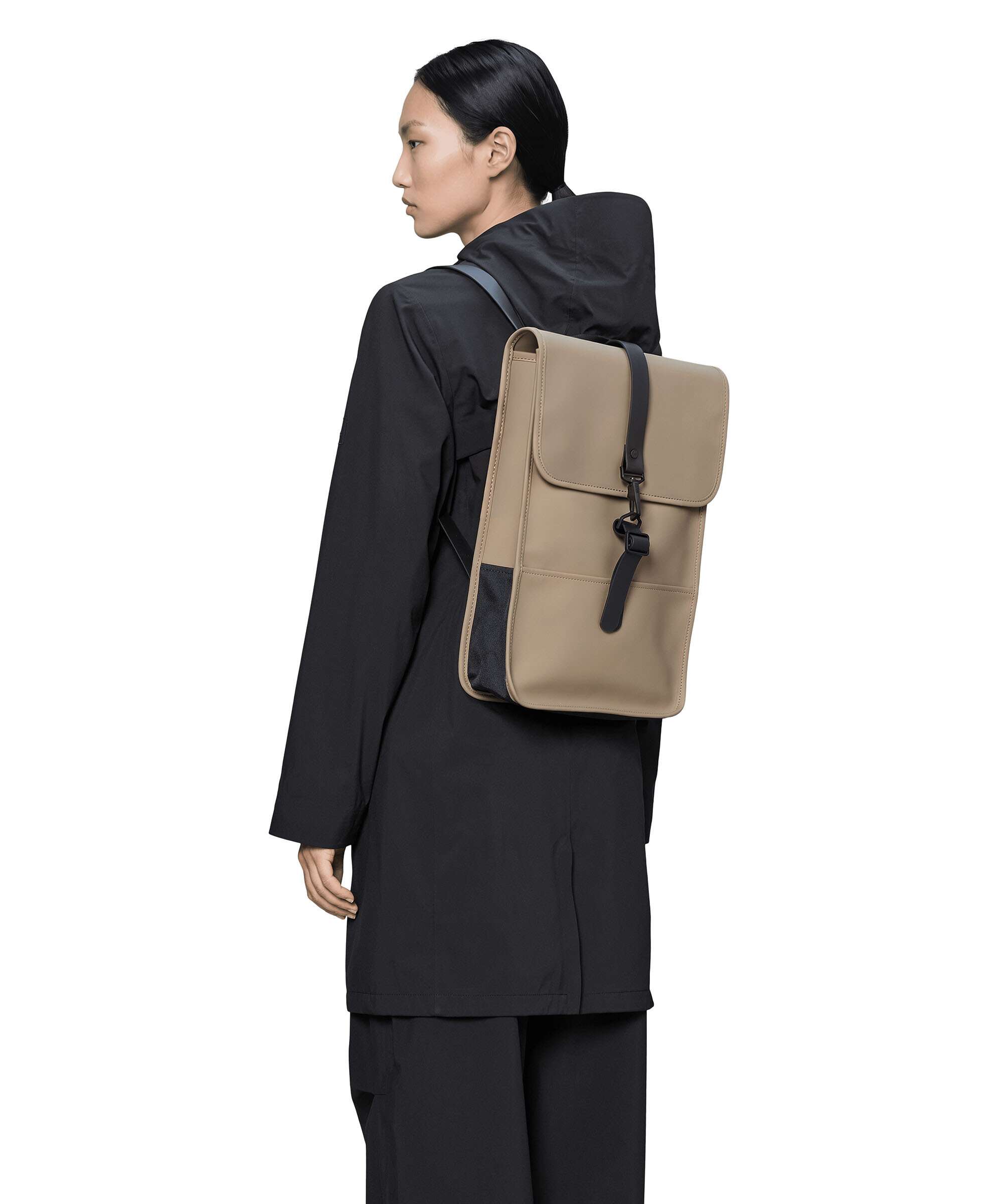 Rains Backpack polyurethane, polyester beige
