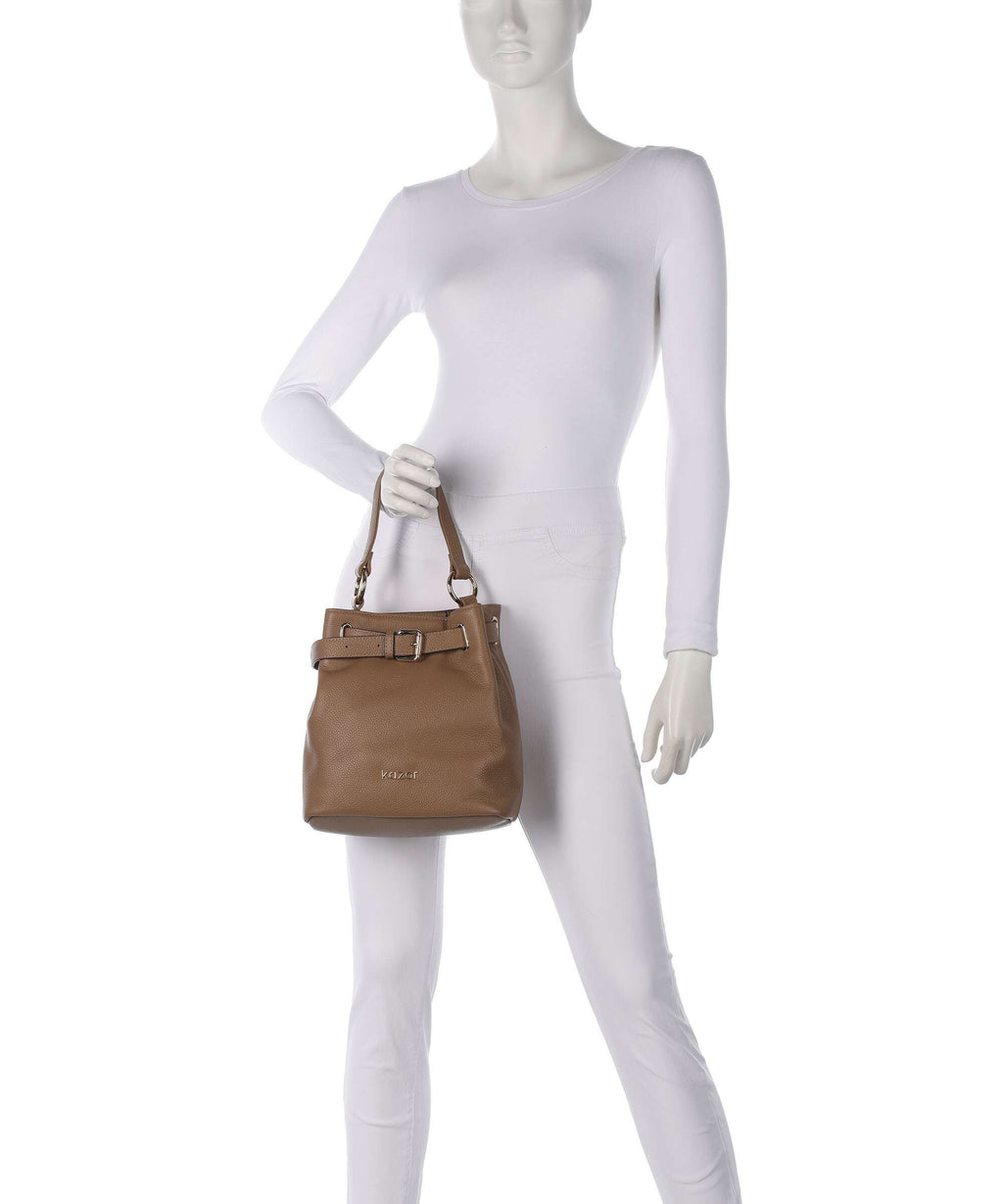Kazar Salve Bucket bag light brown