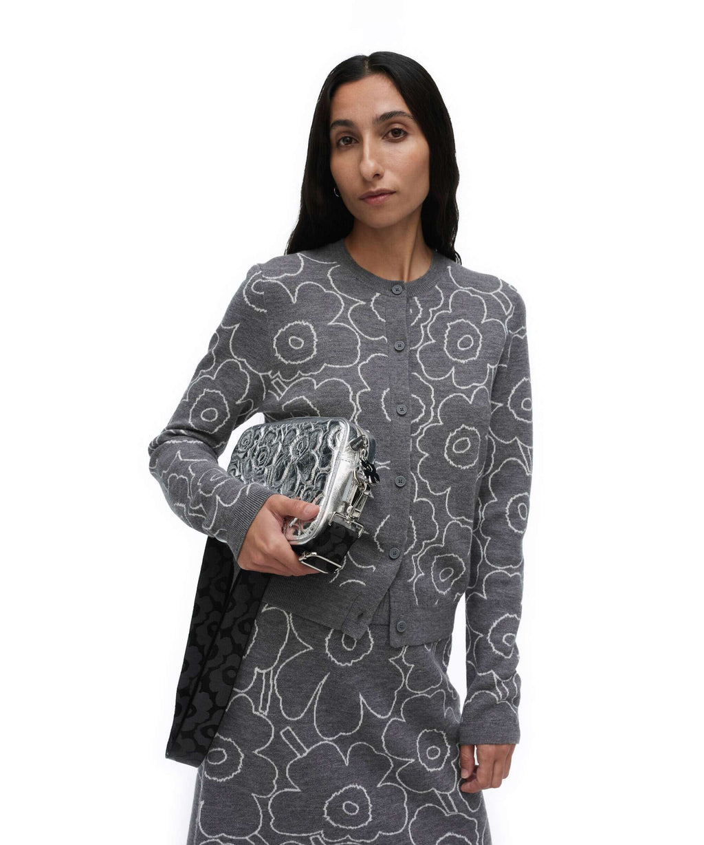 Marimekko Unikko Soft Gratha Crossbody bag silver