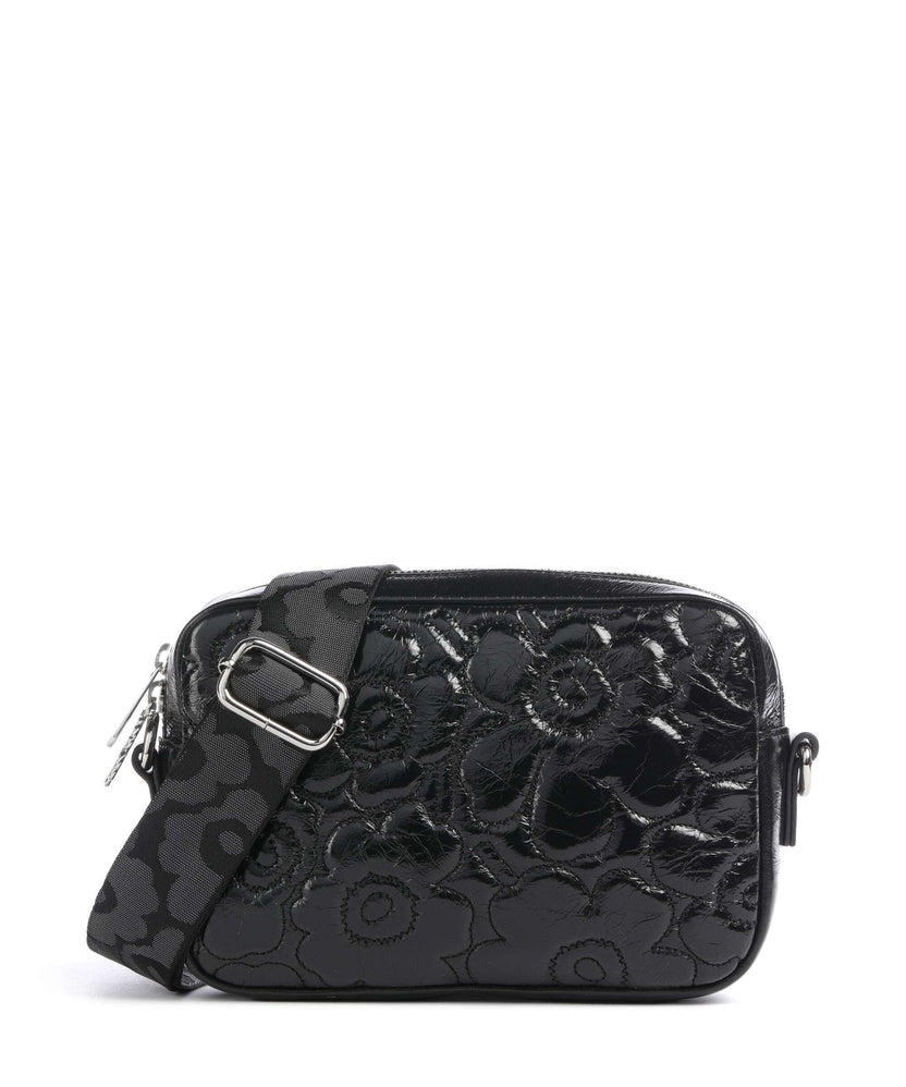 Marimekko Unikko Soft Gratha Crossbody bag shiny black