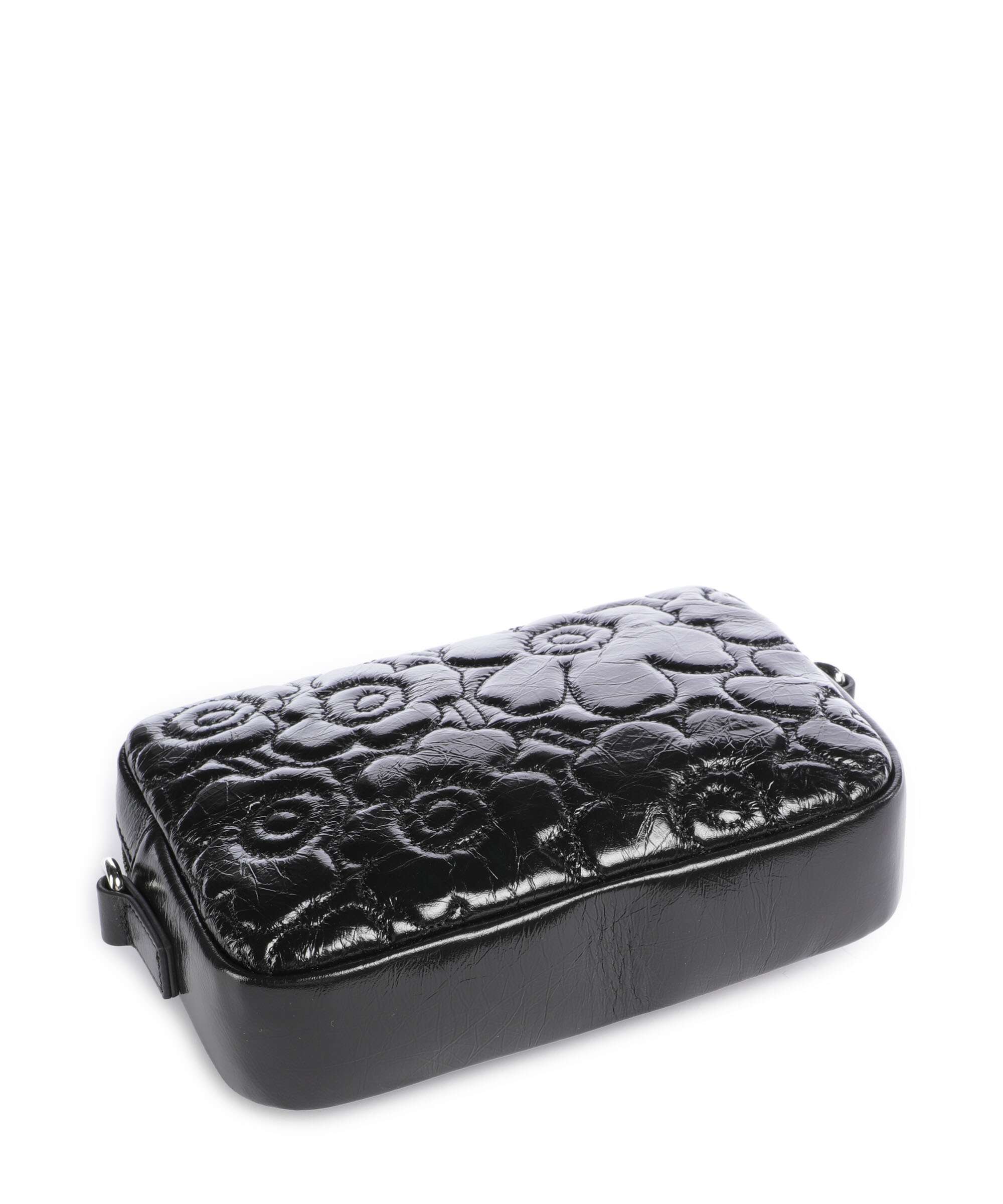 Marimekko Unikko Soft Gratha Crossbody bag shiny black