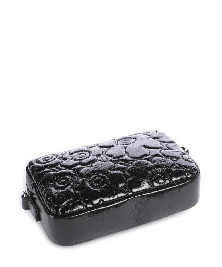 Marimekko Unikko Soft Gratha Crossbody bag shiny black