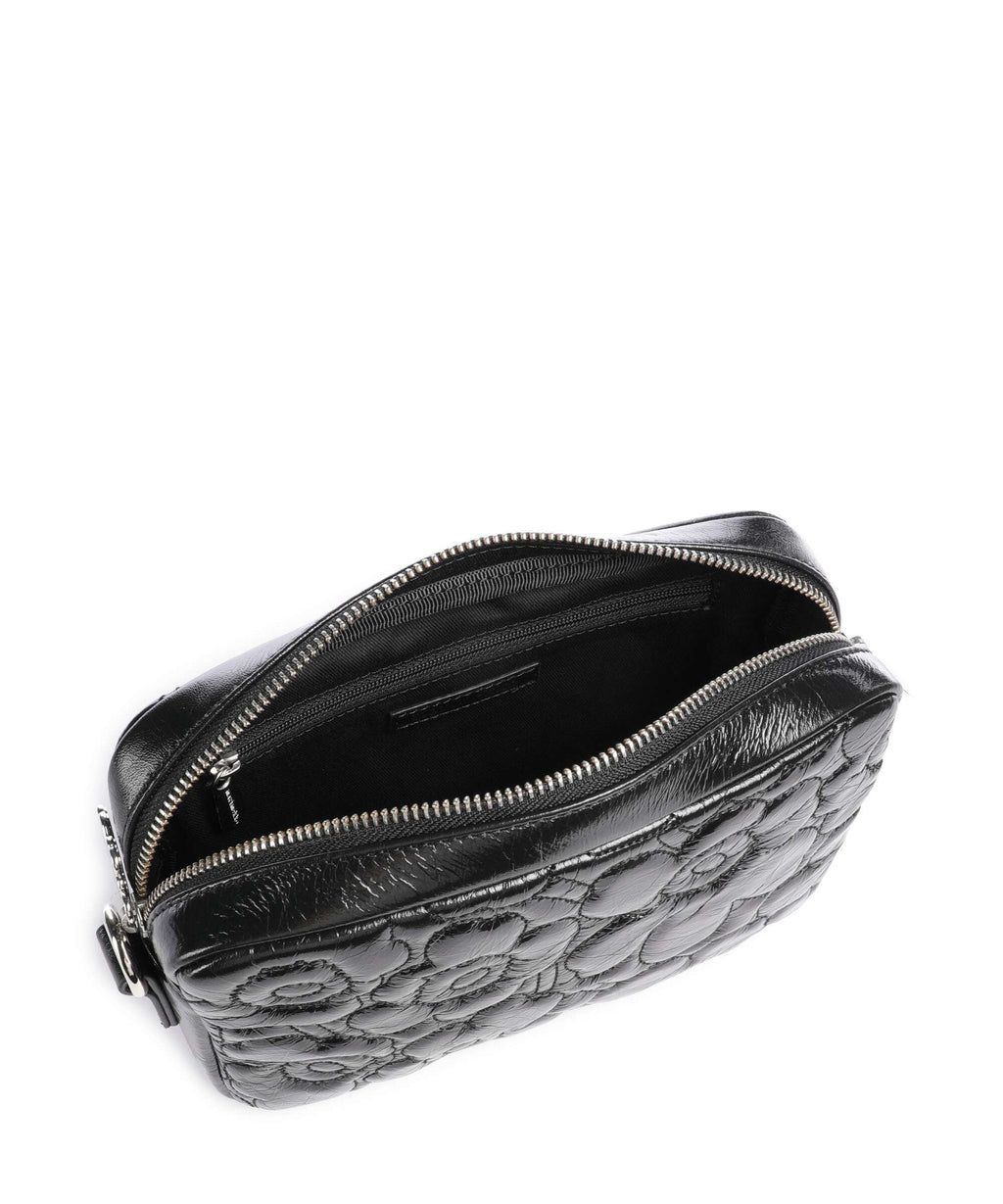 Marimekko Unikko Soft Gratha Crossbody bag shiny black