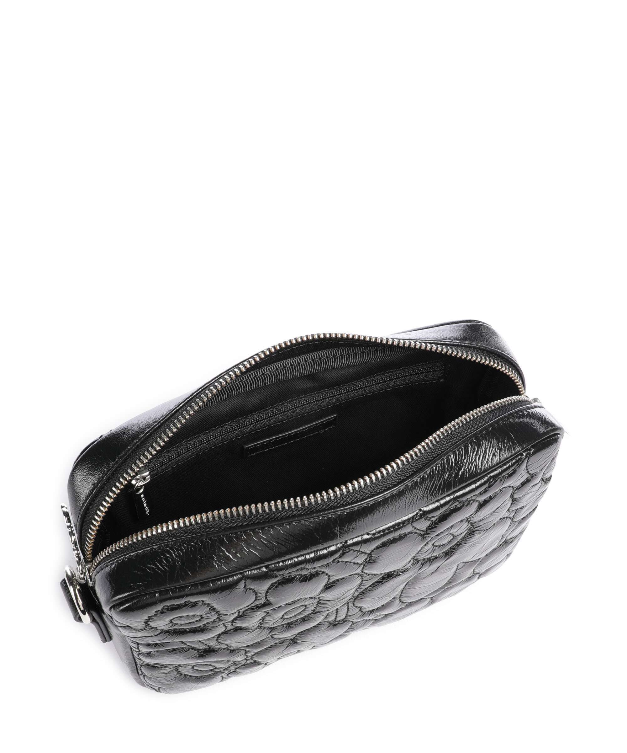 Marimekko Gratha Soft Unikko Crossbody bag shiny black