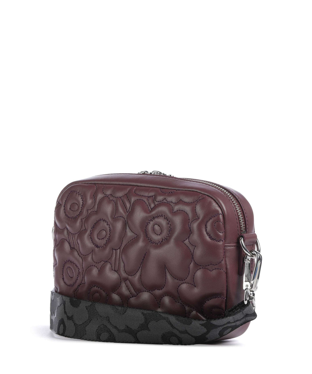 Marimekko Unikko Soft Gratha Crossbody bag wine red
