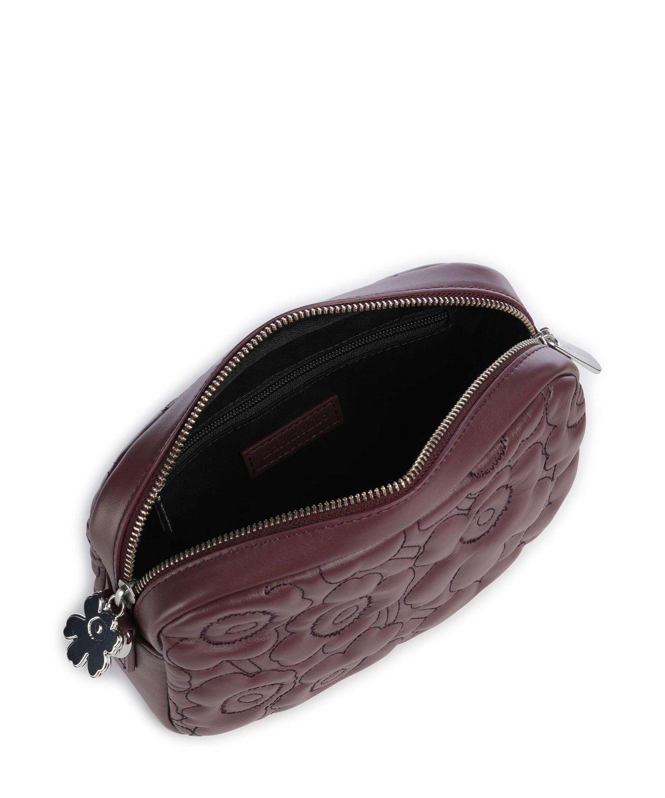 Marimekko Unikko Soft Gratha Crossbody bag wine red