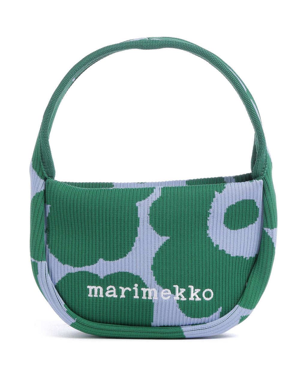 Marimekko Knitted Unikko Handbag dark green/blue