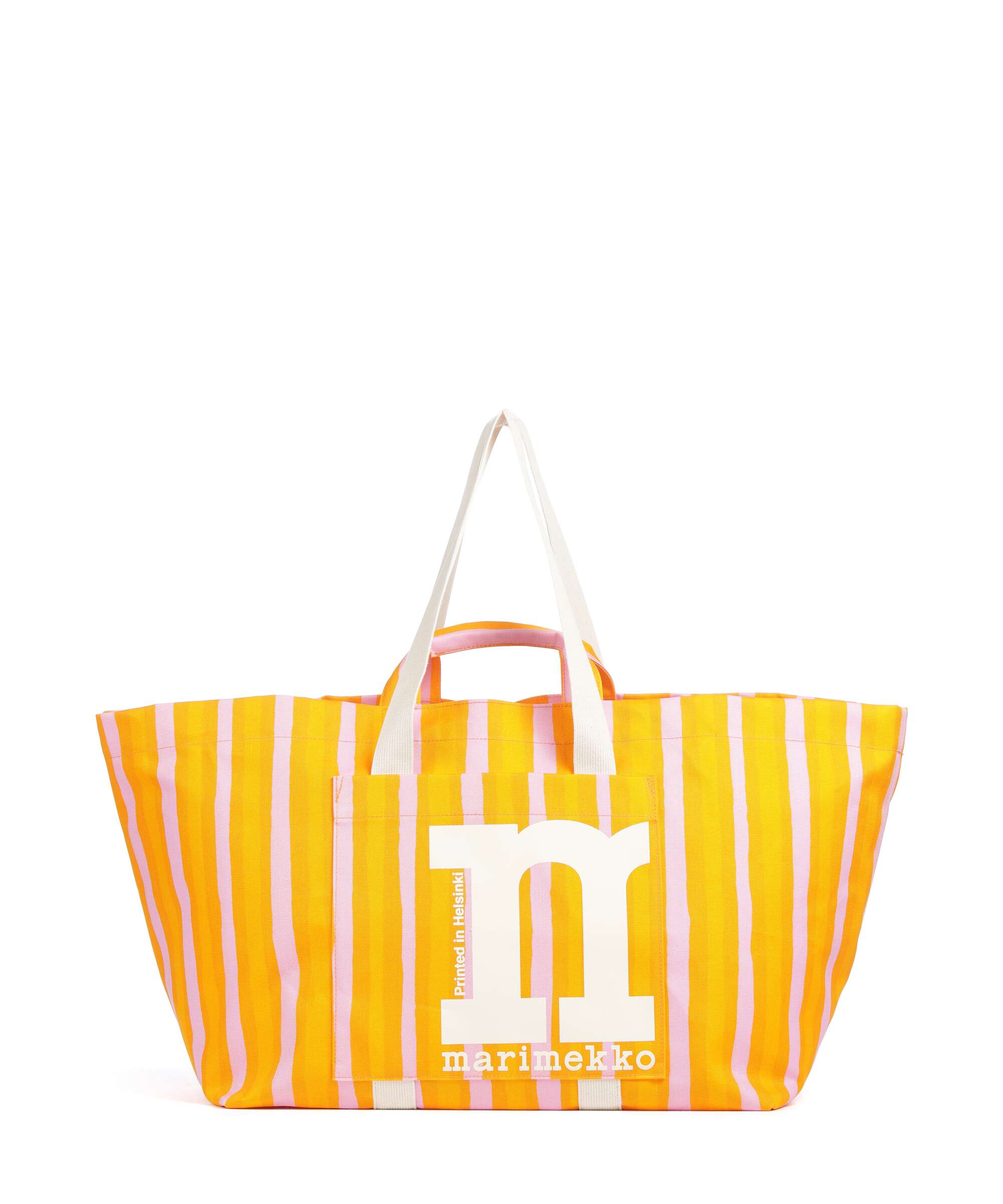 Marimekko Mono City XL Tote bag cotton orange/pink - 095583-944