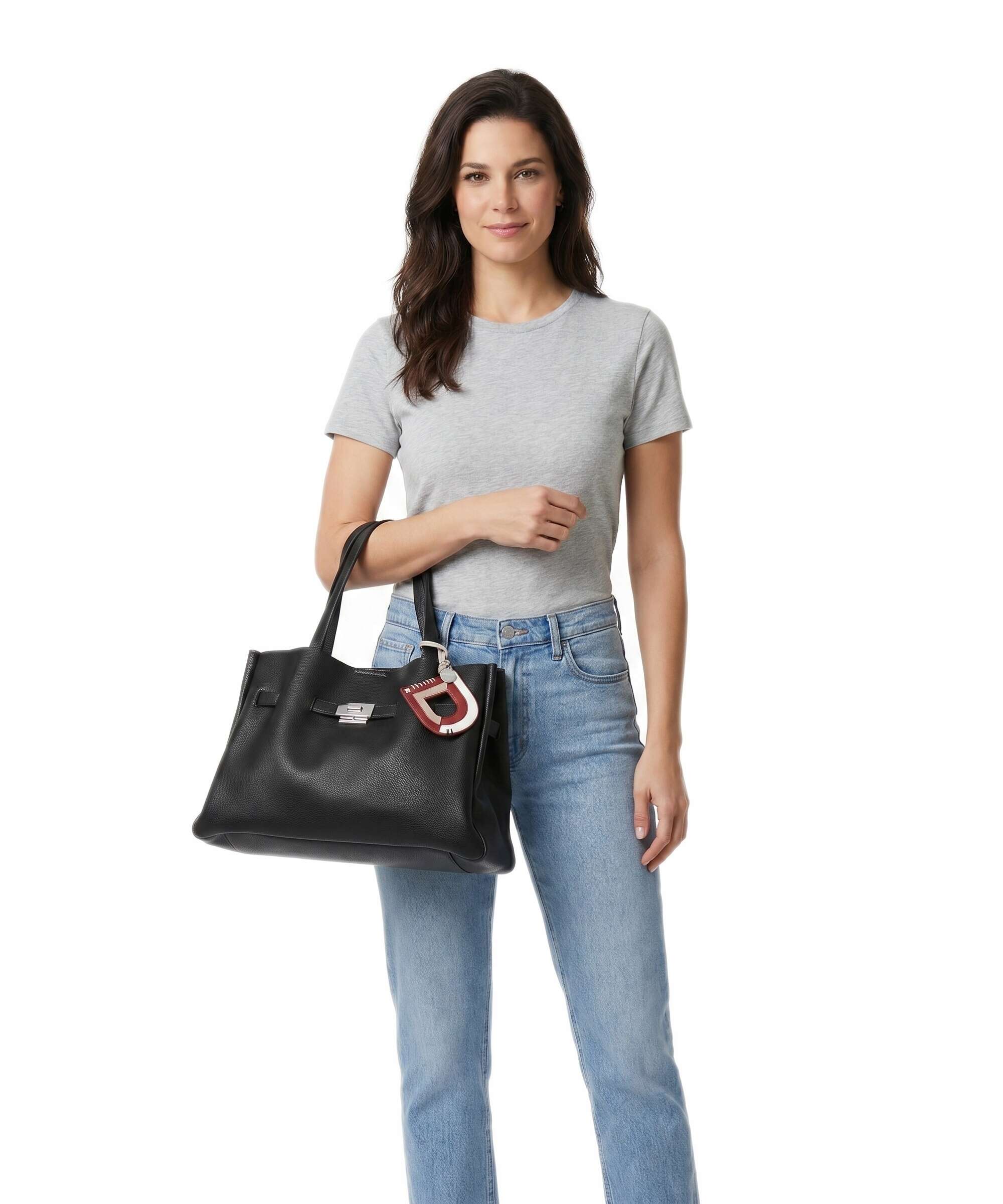 DKNY Bryar Large Handbag black/silver