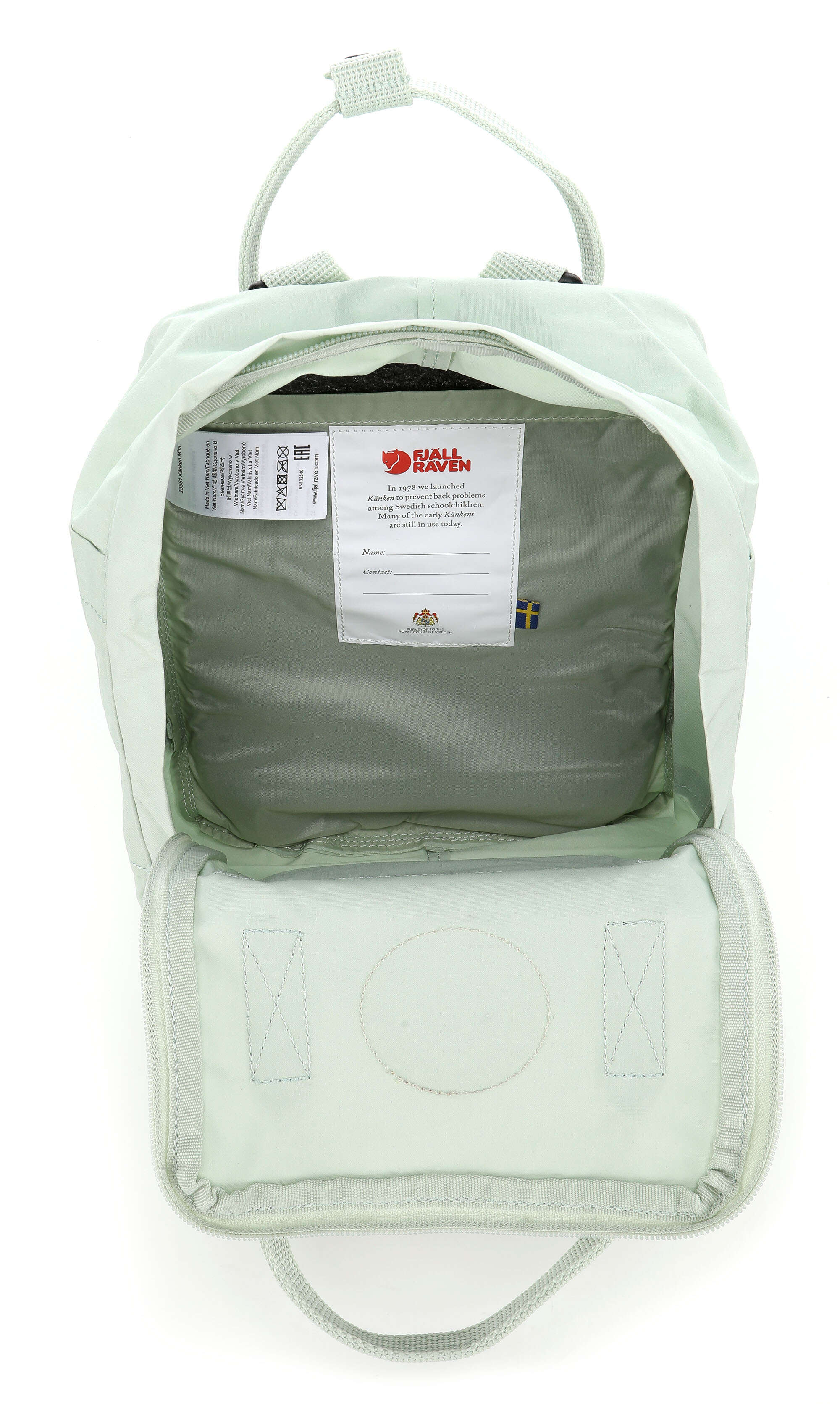 Fjällräven Kånken Mini Backpack vinylon mint green