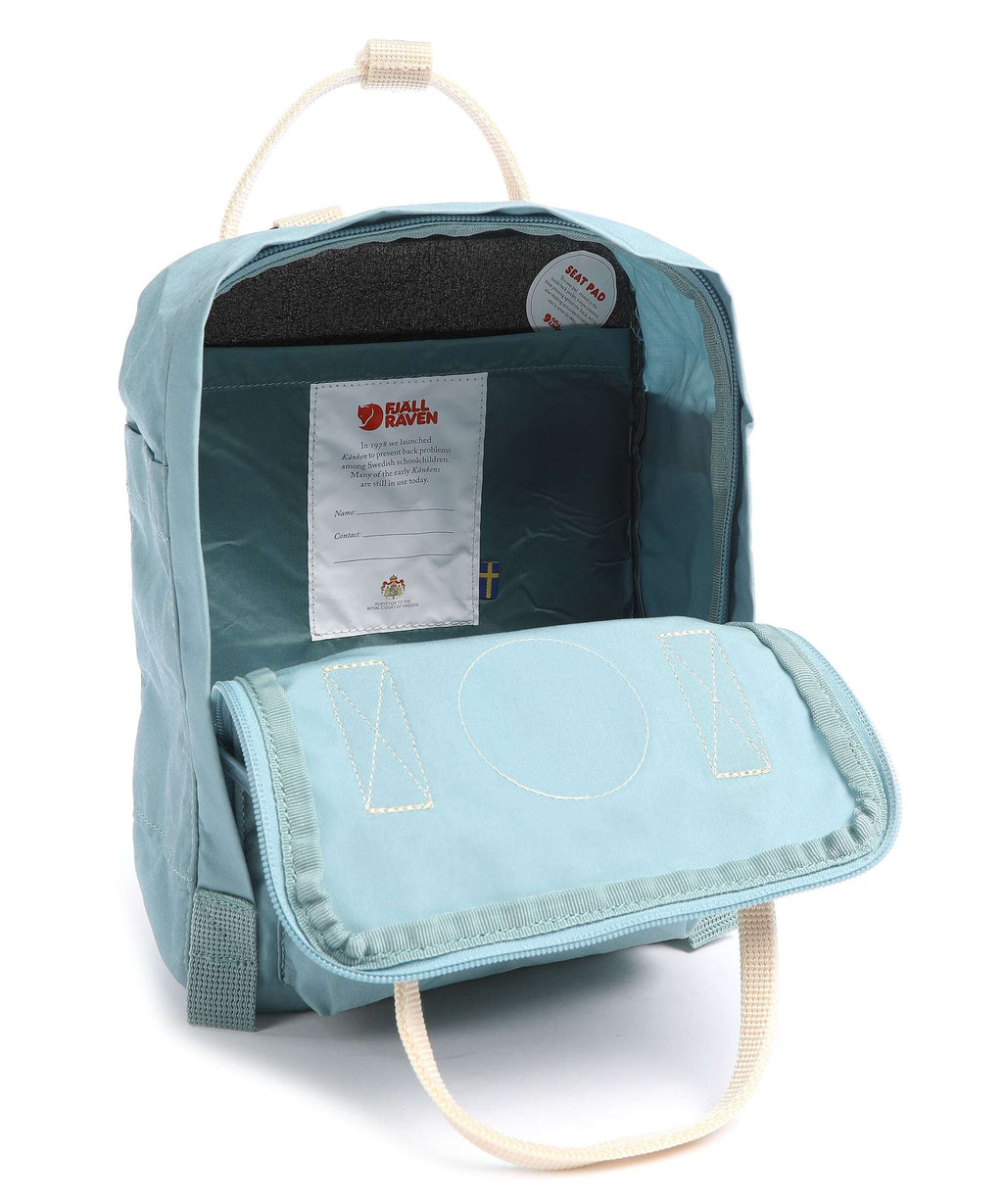 Fjällräven Kånken Mini Backpack vinylon sky blue/light oak