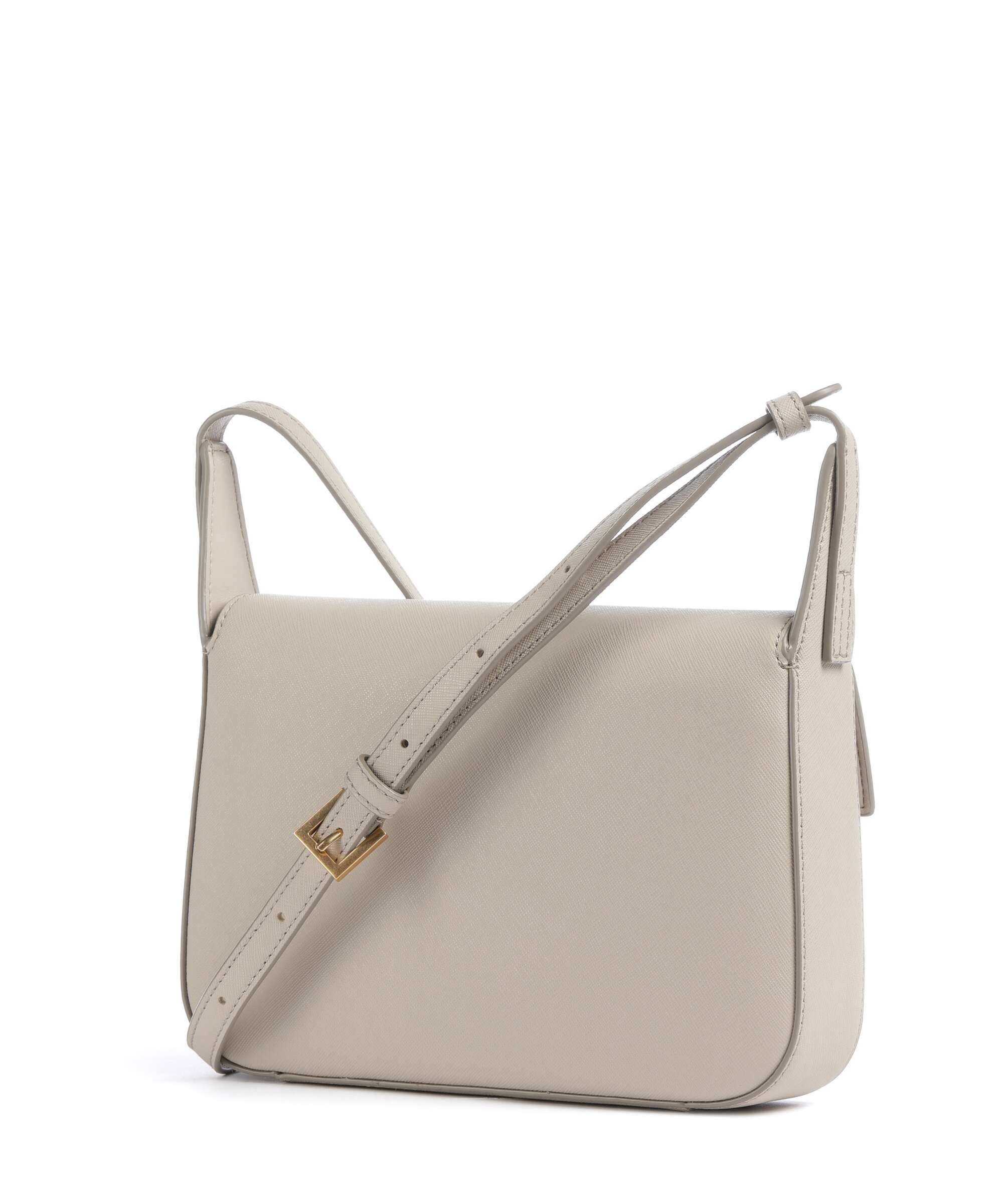 DKNY Avril Crossbody bag saffiano cow leather light taupe